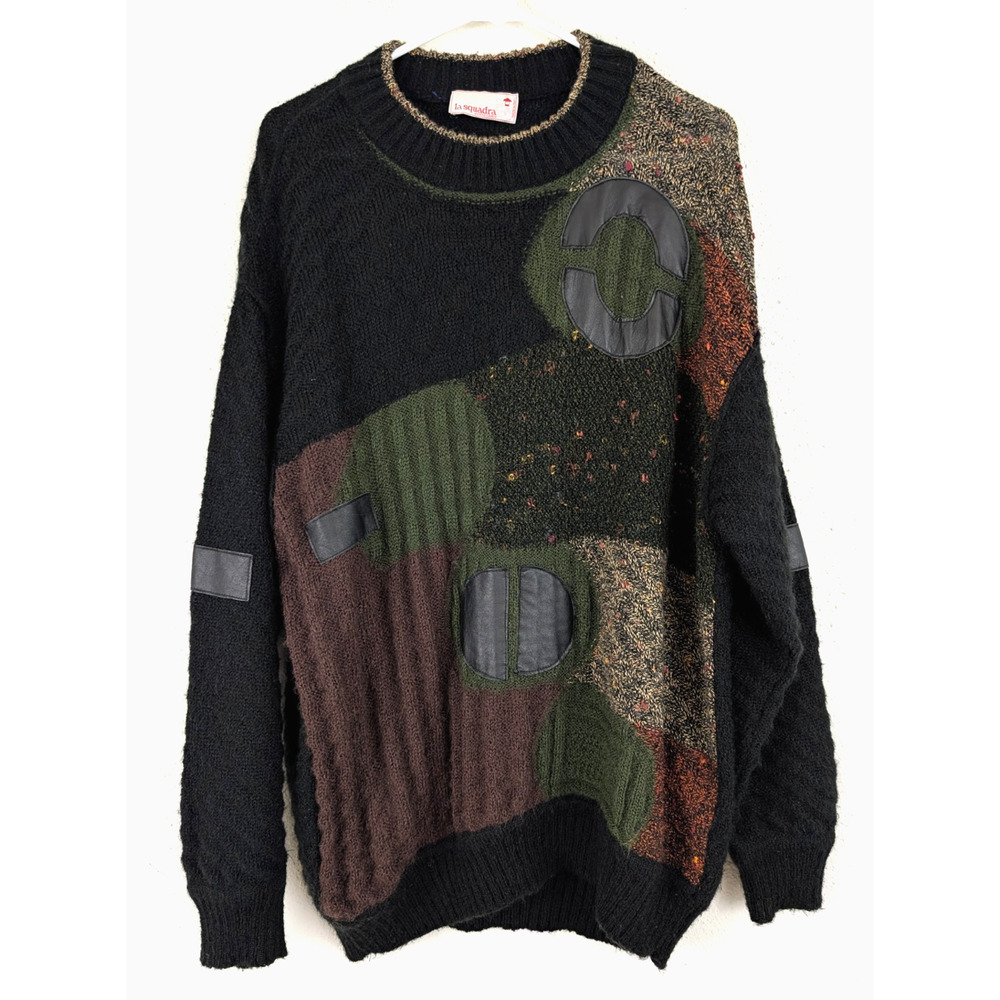 Vintage La Squadra Monte Carlo Sweater design Italy made wool blend 0641
